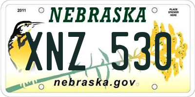 NE license plate XNZ530