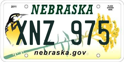 NE license plate XNZ975