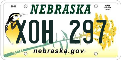 NE license plate XOH297