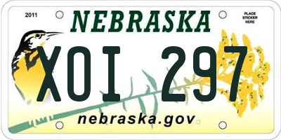 NE license plate XOI297