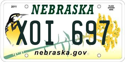 NE license plate XOI697