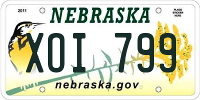 NE license plate XOI799