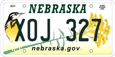 NE license plate XOJ327