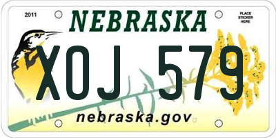 NE license plate XOJ579