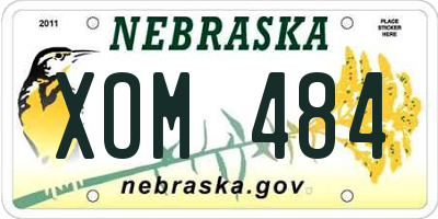 NE license plate XOM484