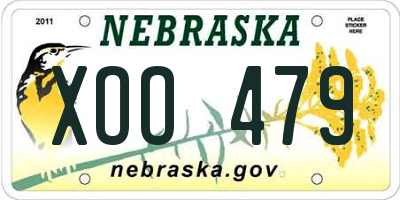 NE license plate XOO479