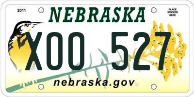 NE license plate XOO527