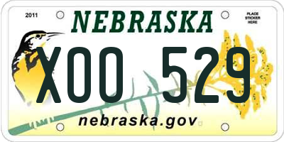 NE license plate XOO529