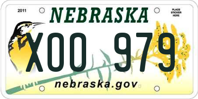 NE license plate XOO979