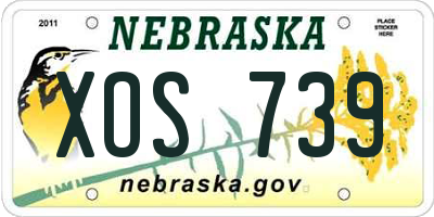 NE license plate XOS739