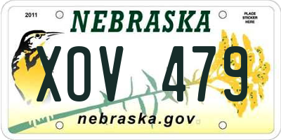 NE license plate XOV479