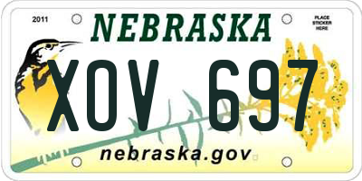 NE license plate XOV697