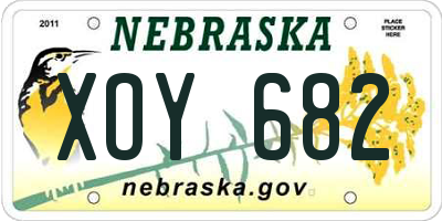 NE license plate XOY682