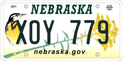 NE license plate XOY779