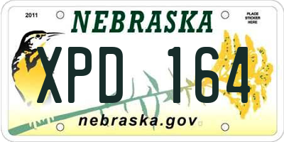 NE license plate XPD164