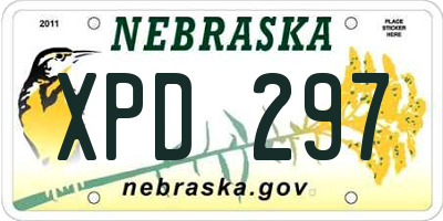 NE license plate XPD297