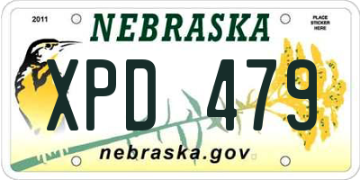NE license plate XPD479