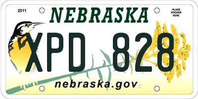 NE license plate XPD828