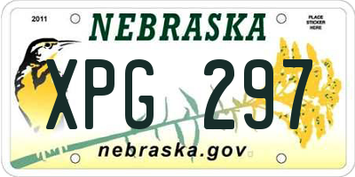 NE license plate XPG297