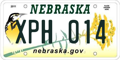 NE license plate XPH014