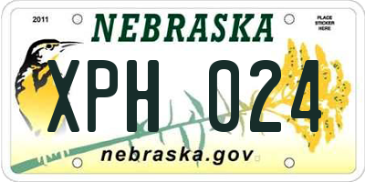 NE license plate XPH024