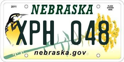 NE license plate XPH048