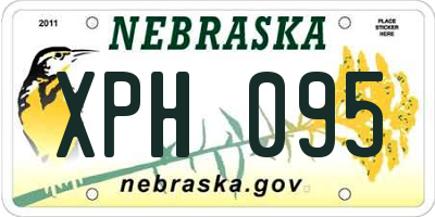 NE license plate XPH095