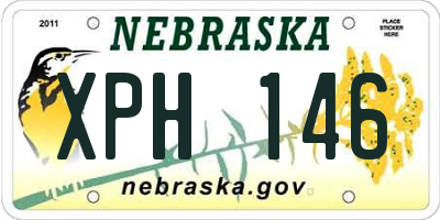 NE license plate XPH146