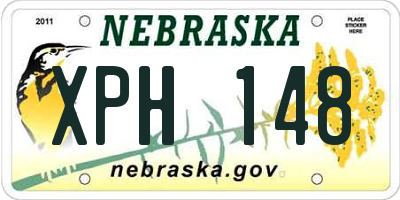 NE license plate XPH148