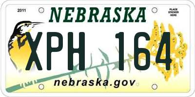 NE license plate XPH164