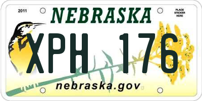 NE license plate XPH176