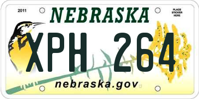 NE license plate XPH264