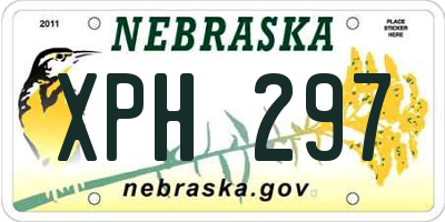 NE license plate XPH297