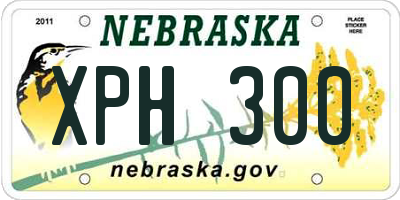 NE license plate XPH300