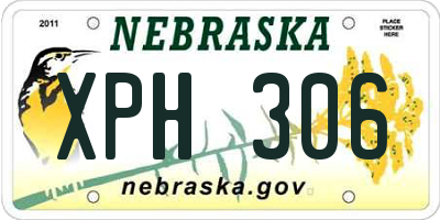 NE license plate XPH306