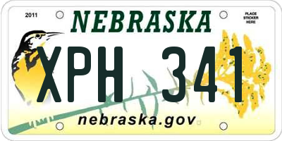 NE license plate XPH341