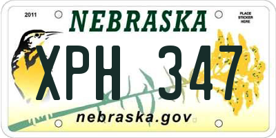 NE license plate XPH347