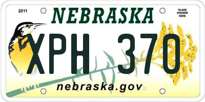 NE license plate XPH370
