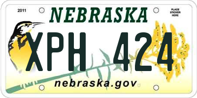 NE license plate XPH424