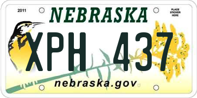 NE license plate XPH437