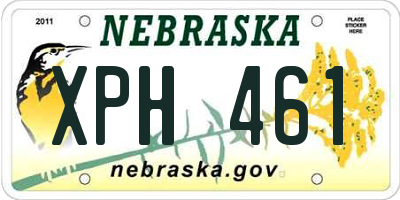 NE license plate XPH461