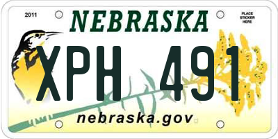 NE license plate XPH491