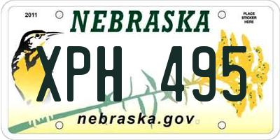 NE license plate XPH495