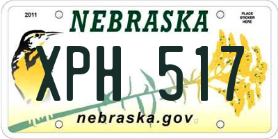 NE license plate XPH517