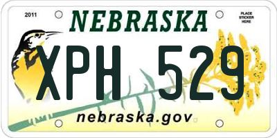 NE license plate XPH529