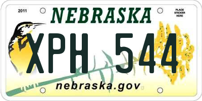 NE license plate XPH544