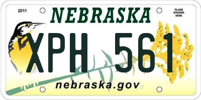 NE license plate XPH561