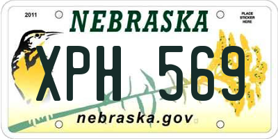 NE license plate XPH569