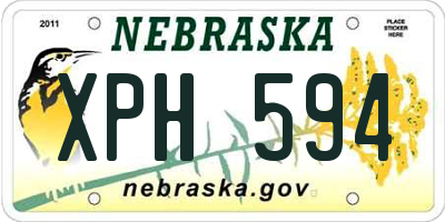 NE license plate XPH594