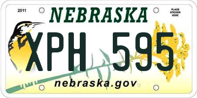 NE license plate XPH595
